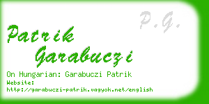 patrik garabuczi business card